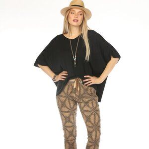 Black Batwings Style Soft Ravishing Top